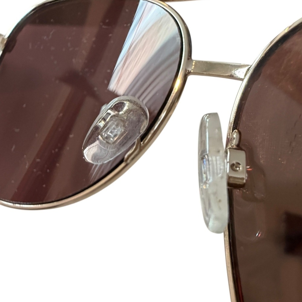 Quay Australia Vivienne Sunglasses Gold Rose Gold Mirrored Aviator Case + Cloth - Picture 10 of 16
